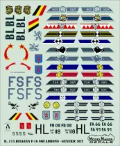 MOD48175 F-16 Fighting Falcon Staffelzeichen belgische Luftwaffe