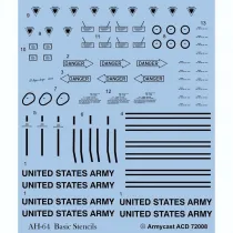 ACD72008 AH-64A/D Apache Stencils