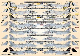 DXM72060 F-14A/B Tomcat VF-2, VF-33, VF-101, VF-102 & VF-201 U.S. Navy