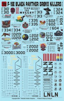 TB72112 F-15E Strike Eagle Black Panthers Drone Killers