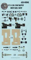 FBD48096 P-51D Mustang Cockpit Details