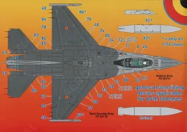 DCD4879 F-16A Block 20 MLU Fighting Falcon belgische Luftwaffe Staffeljubiläen