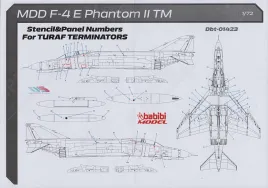 BBT72423 F-4E Terminator 2020 Stencils und Panel-Nummern