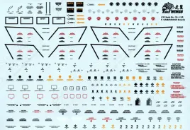 TW32112 F-15A/B/C/D Eagle, F-15E/S Strike Eagle & F-15I Ra’am Stencils