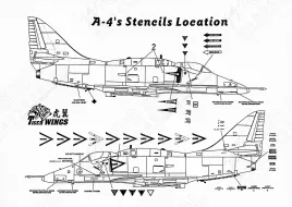 TW32113 A-4 Skyhawk Stencils