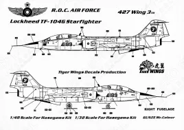 TW48402 F-/RF-/TF-104 Starfighter chinesische Luftwaffe