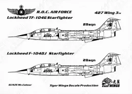 TW48402 F-/RF-/TF-104 Starfighter chinesische Luftwaffe