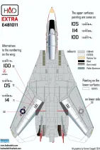 HUNE481011 F-14A Tomcat VF-1 Wolfpack