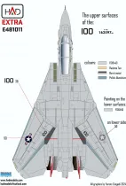 HUNE481011 F-14A Tomcat VF-1 Wolfpack