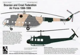 BR7815 Mi-8 und UH-1, Luftwaffe der bosnisch-kroatischen Föderat