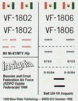 BR7815 Mi-8 und UH-1, Luftwaffe der bosnisch-kroatischen Föderat