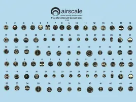 AS32AJET Cockpit-Instrumente für frühe alliierte Jets