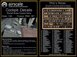 PE32DET Cockpit-Details (fotogeätzt) für Flugzeuge WK II