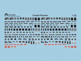 AS32PLA Cockpit Placards for Allied Aircraft WW II