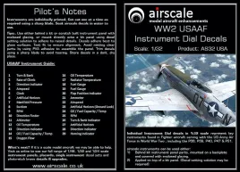 AS32USA Cockpit Instruments for USAAF Aircraft WW II