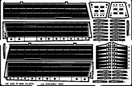 ED48223 P-40N Warhawk Landeklappen