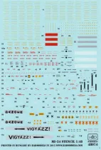 HUN48074 Mi-24 Hind Stencils ungarische Luftwaffe